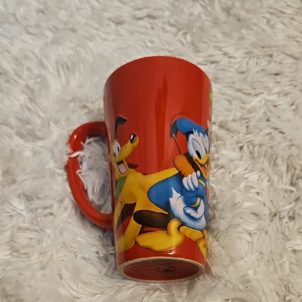 Disney Store Mickey & Friends‎ Tall Coffee Mug Goofy Mickey Minnie Pluto